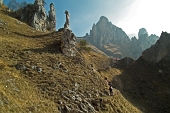 Bellissima salita al RIFUGIO ROSALBA IN GRIGNETTA dal Pian dei Resinelli il 3 aprile 2011